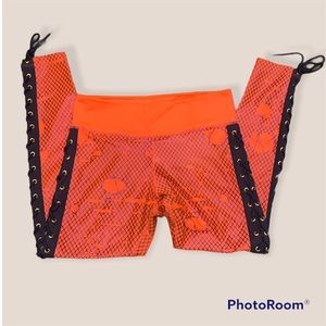 Zumba Laced Up Leggings-Coral Craze Size M